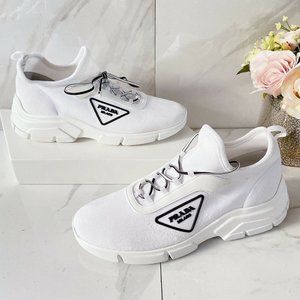 Prada Knit Low-Top Trainer LOGO Running Sneaker